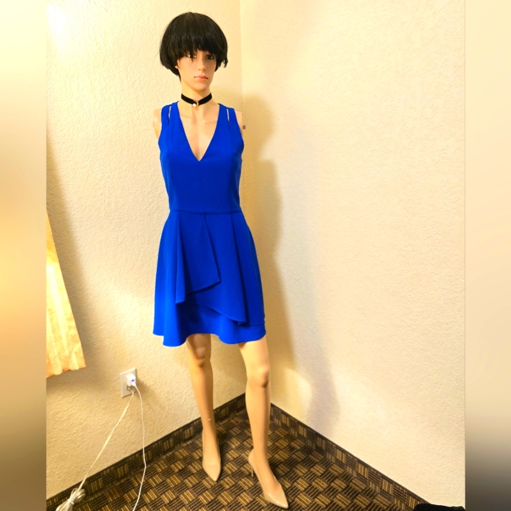 Adelyn Rae Blue and Yellow Dress